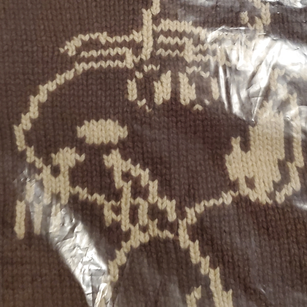 Peanuts x Market Spike Knit Brown Snoopy Collaboration Sweater NWT, US Men's MED - Picture 7 of 8